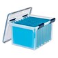 Iris WeatherPro Plastic File Box Latch Lid, Letter/Legal Size, Clear (110601)