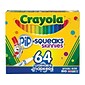 Crayola Pip-Squeaks Skinnies Washable Markers, Assorted Colors, 64/Box (58-8764)