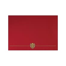 Great Papers Classic Crest Certificate Holders, 8.5 x 11, Red, 5/Pack (903031S)
