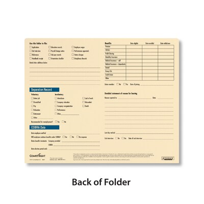 ComplyRight™ Confidential Personnel File Folder, Pack of 25 (A221)