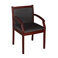 Regency Regent Fabric Guest Chair, Mahogany/Black (9875MHBK)
