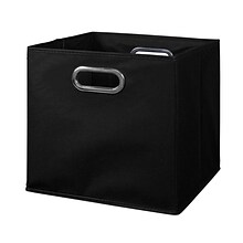 Niche Cubo Storage Set, 12 Cubes and 6 Canvas Bins, Truffle/Black (PC12PKTF6TOTEBK)