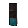 Niche Cubo Storage Set - 3 Cubes and 1 Canvas Bin- Truffle/Teal