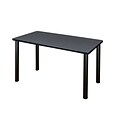 Regency Kee Training Table, 24D x 42W, Grey/Black (MT4224GYBPBK)