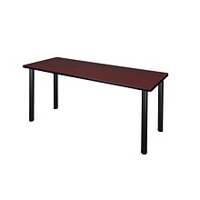 Regency Kee 72 x 24 Training Table- Mahogany/ Black