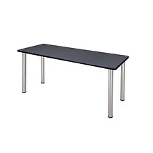 Regency Kee Training Table, 24D x 60W, Gray/Chrome (MT6024GYBPCM)