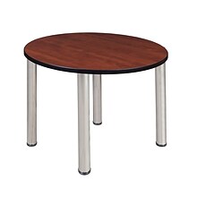 Regency Kee 36 Round Breakroom Table- Cherry/ Chrome