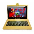 LINSAY F10 Series 10.1 Tablet, WiFi, 2GB RAM, 64GB Storage, Android 13, Black w/Golden Keyboard (F1