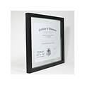 Lawrence Frames Plastic Certificate Frame, Black (530111)