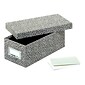 Globe-Weis Index Card File Box, Black Agate, 1000 Card Capacity (GLW 93 BLA)