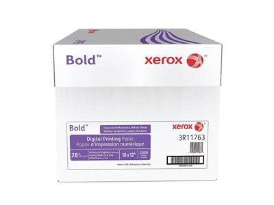 Xerox Bold Digital 18 x 12 Color Copy Paper, 28 lbs., 100 Brightness, 500 Sheets/Ream, 4 Reams/Car