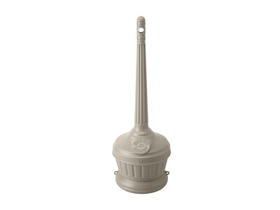 Commercial Zone Smokers Outpost Outdoor Ash Urn, Beige HDPE, 1.25 Gal. (711402)