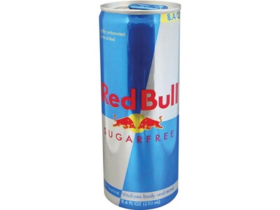 Red Bull Sugarfree Original Energy Drink, 8.4 Fl. Oz., 24/Carton (RBD122114)
