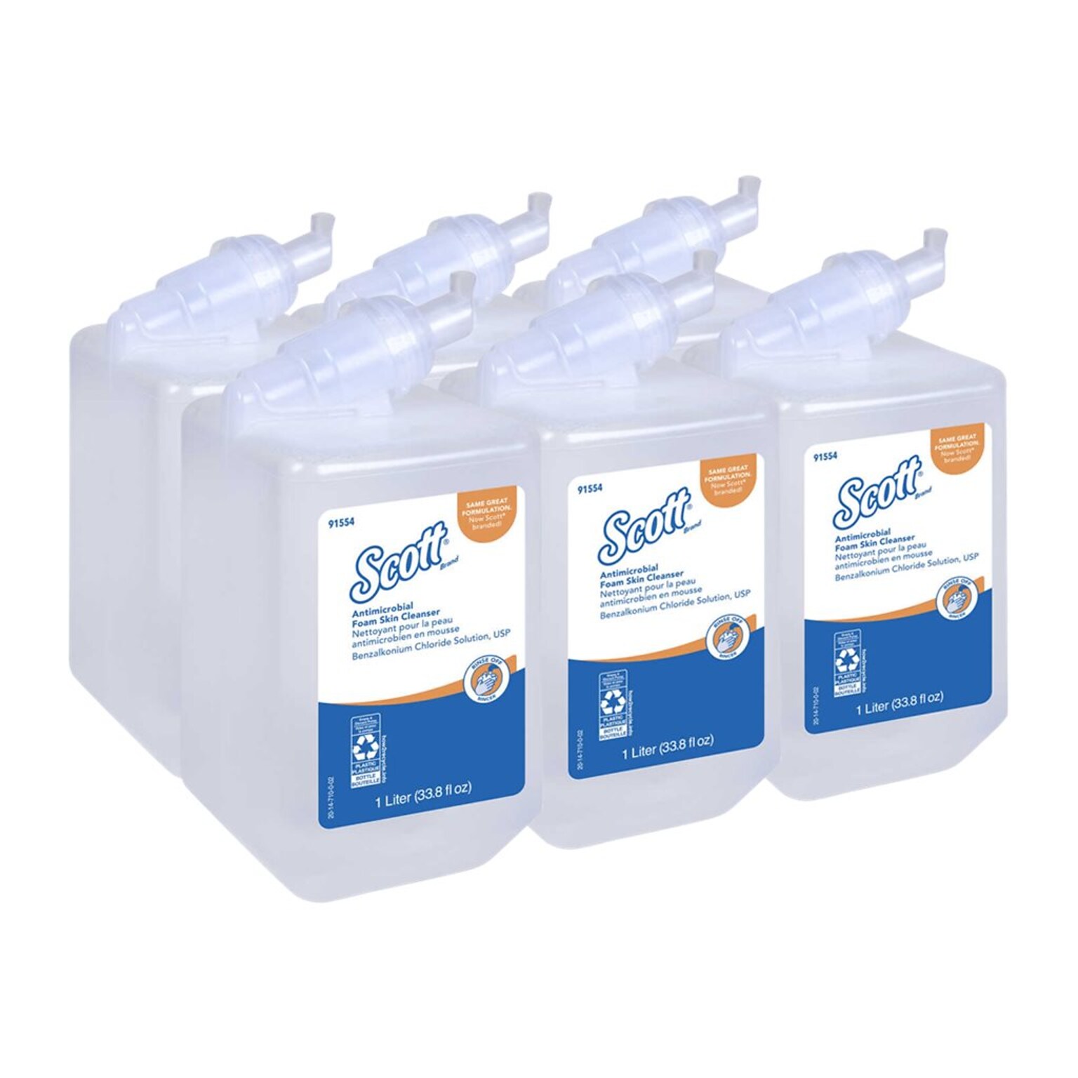 Scott Control Foaming Hand Soap Refills, 33.8 oz, 6/Carton (91554)