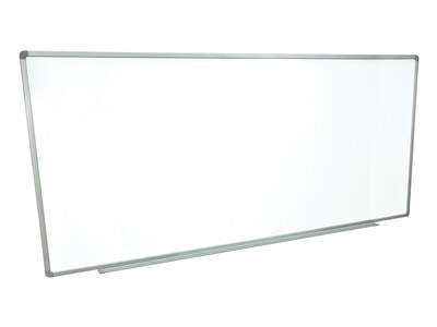 Luxor Steel Dry-Erase Whiteboard, Aluminum Frame, 96 x 40 (WB9640W)