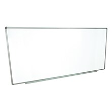 Luxor Steel Dry-Erase Whiteboard, Aluminum Frame, 96 x 40 (WB9640W)