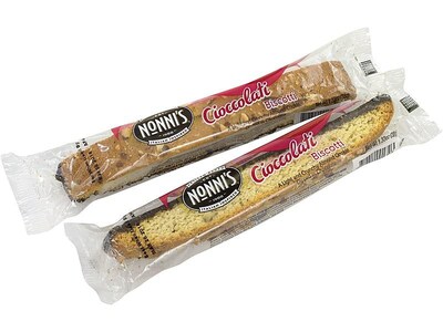 Nonni's Individually Wrapped Cioccolati Biscotti Cookies, 1.25 oz, 25/Pack(Nonnis)