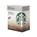 Starbucks Verismo Espresso Pods Coffee, Dark Roast, 12/Box (11023633)