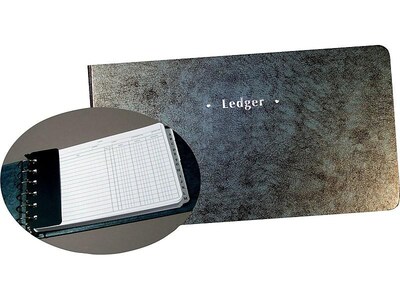 Staples Ledger Binder, 200 Pages, Blue Marble (26520)
