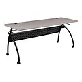 Essentials Chi Flipper Training Room Table, 24D x 72W, Gray Nebula/Black (90103)