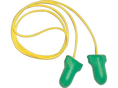Howard Leight Maximum Lite Corded Earplugs, Green, 100/Box (LPF-30)