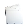 Xerox Single Reverse Collated Blank Paper Dividers, 5-Tab, White, 50/Box (3R4416)