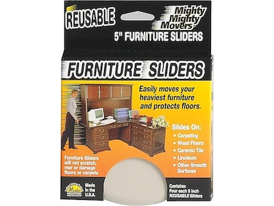 Master Manufacturing Mighty Mighty Movers Furniture Sliders, Beige, 4/Pack (87007)
