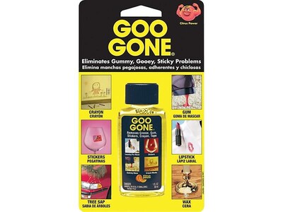 Goo Gone Original Adhesive Remover, Fresh Citrus, 1 Fl. Oz. (2087)