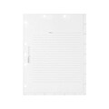 Tabbies Medical Chart Index Blank Tab Dividers, 7-Hole Punched, White, 400/Box (TAB54520)