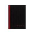 Oxford Black n Red 1-Subject Professional Notebooks, 5.8 x 8.3, Wide Ruled, 96 Sheets, Black (JDK