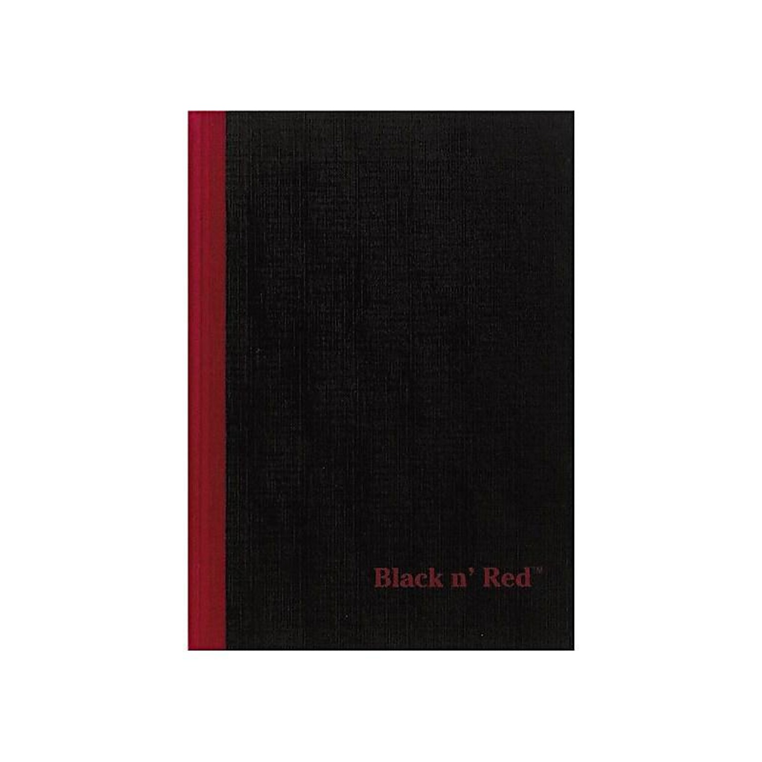 Oxford Black n Red 1-Subject Professional Notebooks, 5.8 x 8.3, Wide Ruled, 96 Sheets, Black (JDK-E66857)
