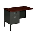 HON Metro Classic 42 Desk Return, Mahogany/Charcoal (HP3236L)