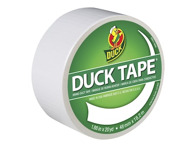 Duck Heavy Duty Duct Tape, 1.88 x 20 Yds., White (1265015)