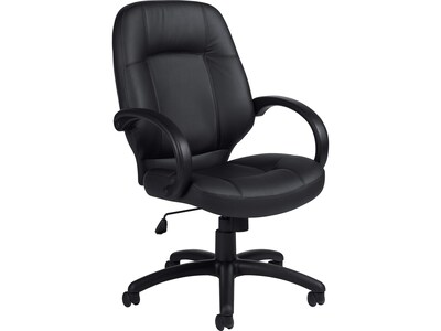 Offices To Go Luxhide Executive Chair, Black (OTG2788BL20)