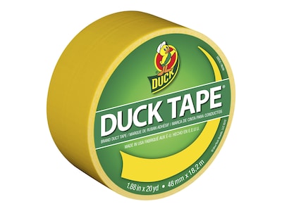 Duck Heavy Duty Duct Tape, 1.88 x 20 Yds., Yellow (1304966)