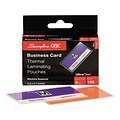 GBC UltraClear Thermal Laminating Pouches, Business Card, 5 Mil, 100/Box (GBC51005)