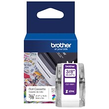 Brother CZ-1001 Continuous Paper Label Roll with ZINK® Zero Ink technology, 3/8 x 16-4/10, Multico