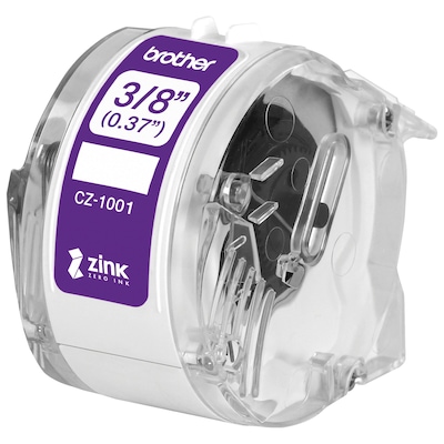 Brother CZ-1001 Continuous Paper Label Roll with ZINK® Zero Ink technology, 3/8" x 16-4/10', Multicolored (CZ-1001)