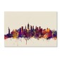 Trademark Fine Art Michael Tompsett 'New York City Skyline' 12" x 19" Canvas Stretched Art Print (190836025039)