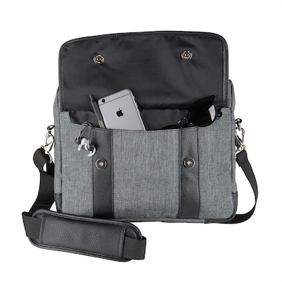 Vangoddy 14" Laptop Messenger Bag, Chrono Grey (MSBLEA132)