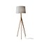 Adesso Eden 59.25H Wood Floor Lamp with Drum Shade (3208-12)