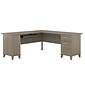 Bush Furniture Somerset 72"W L Shaped Desk with Storage, Ash Gray (WC81610K)