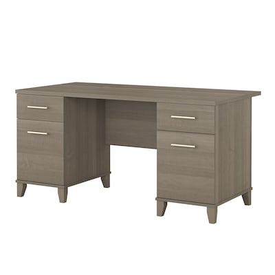 Bush Furniture Somerset 60W Office Desk with Drawers, Ash Gray (WC81628K)