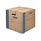 Bankers Box® SmoothMove 18 x 16 x 18 Moving Box, Blue/Kraft, 8/Bundle (0062801)