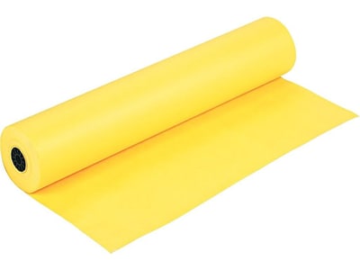 Rainbow Duo-Finish Paper Roll, 36W x 1000L, Canary (0063080)