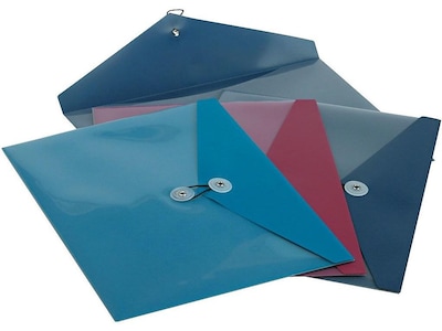 Pendaflex Elastic Catalog Envelopes, 9.25 x 12, Assorted Colors, 4/Pack (PFX90016)