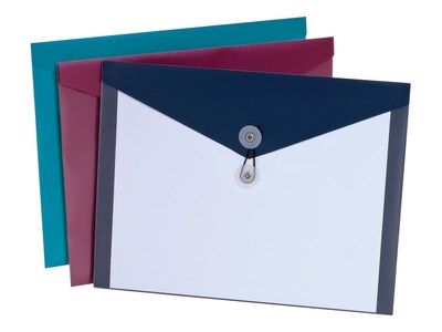 Pendaflex Elastic Catalog Envelopes, 9.25" x 12", Assorted Colors, 4/Pack (PFX90016)