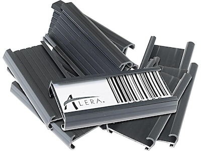 Alera Label Holders, 3, Gray, 10/Pack (ALESW59ST)