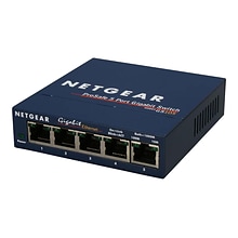 Netgear ProSAFE 5-Port Gigabit Ethernet Unmanaged Switch, Blue (GS105NA)