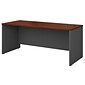 Bush Business Furniture Westfield 72"W Office Desk, Hansen Cherry/Graphite Gray (WC24436)